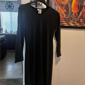 Faded Glory Elegant Black Long Sleeve Dress